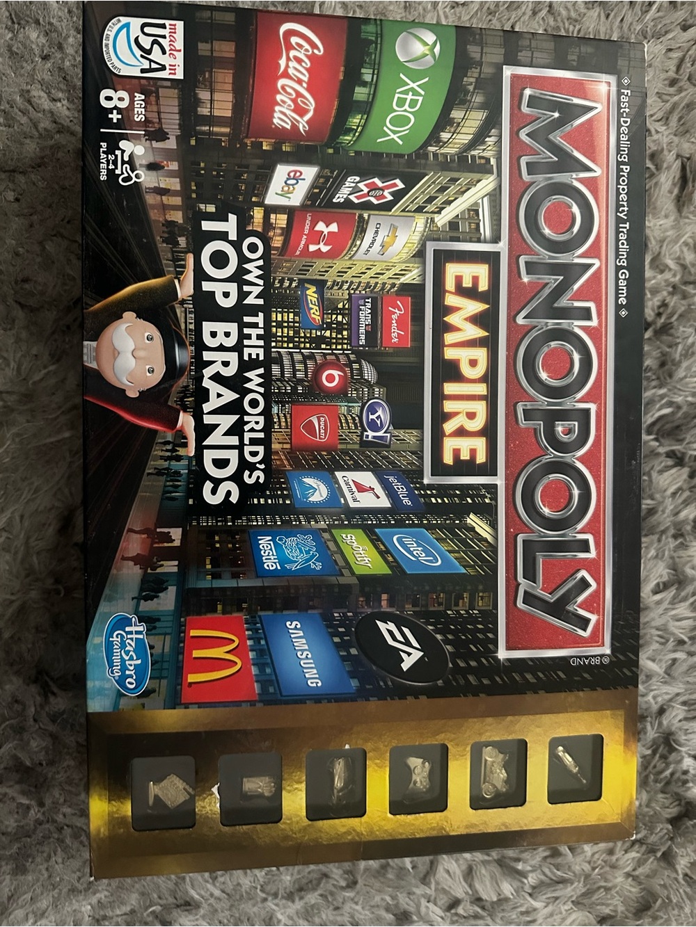 Hasbro Monopoly Empire Board Game - Red, Gold, Black, Blue